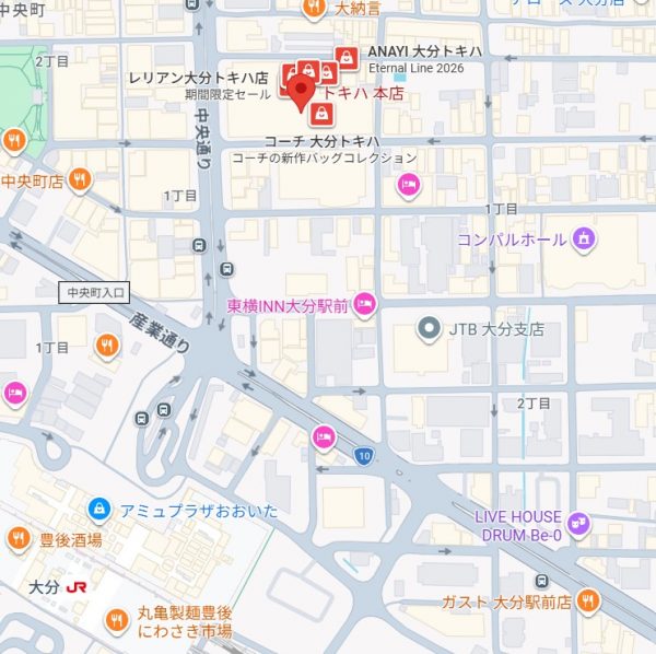 トキハ本店地図